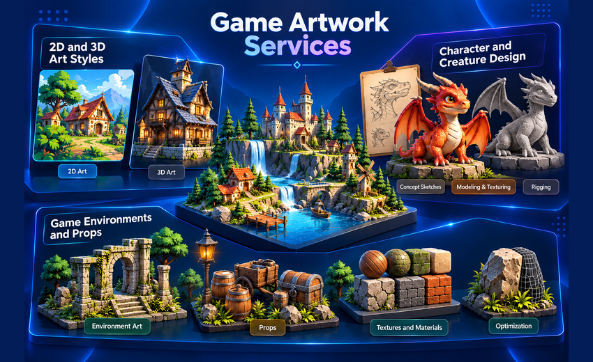 Game Artwork Services, Game Artwork Services in Canada, Game Art Outsourcing, 3D Game Art Services, Game Art Studio, Game Art Outsourcing Costs, 3D Character Modeling Services